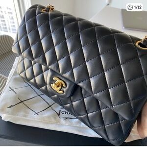 Chanel Black Medium classic flap bag